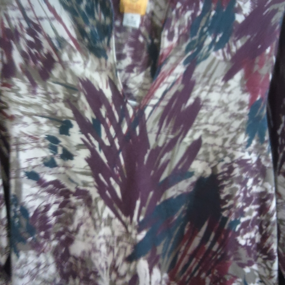Ruby Rd. Multicolor Abstract Blouse - Picture 3 of 6